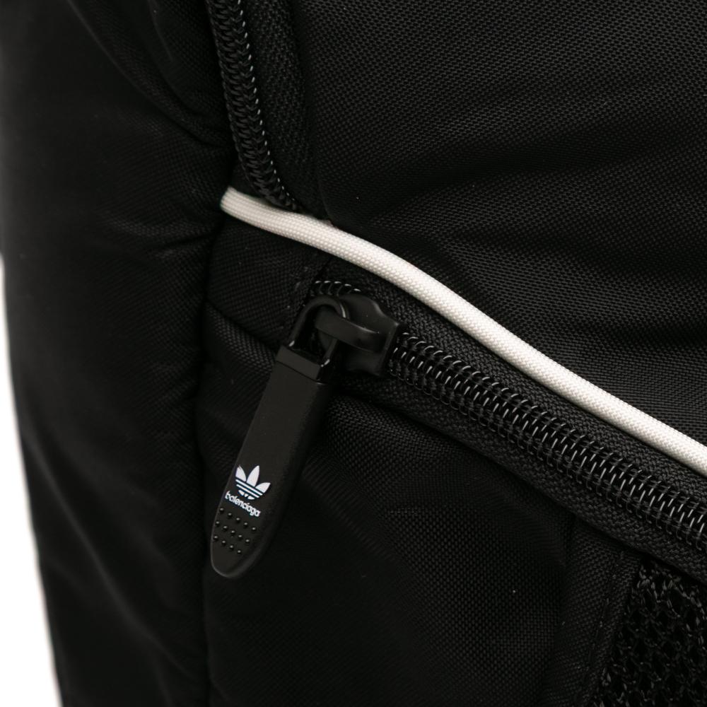 Balenciaga AB Balenciaga Black with Blue Nylon Fabric Adidas Recycled Backpack Italy