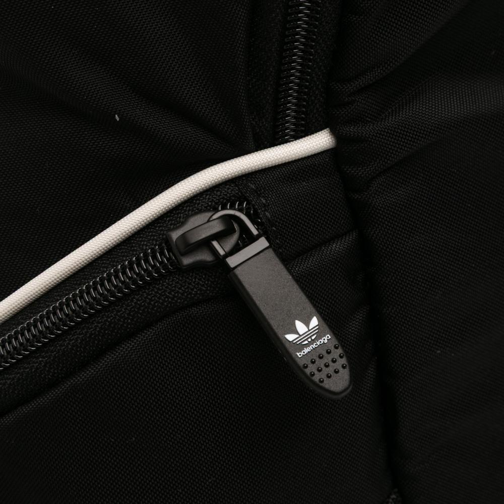 Balenciaga AB Balenciaga Black with Blue Nylon Fabric Adidas Recycled Backpack Italy
