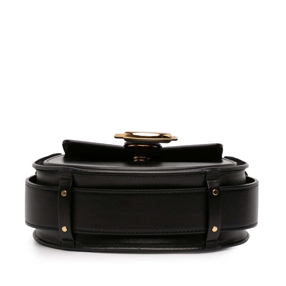 Chloé B Chloé Black Calf Leather Small Tess Satchel Italy