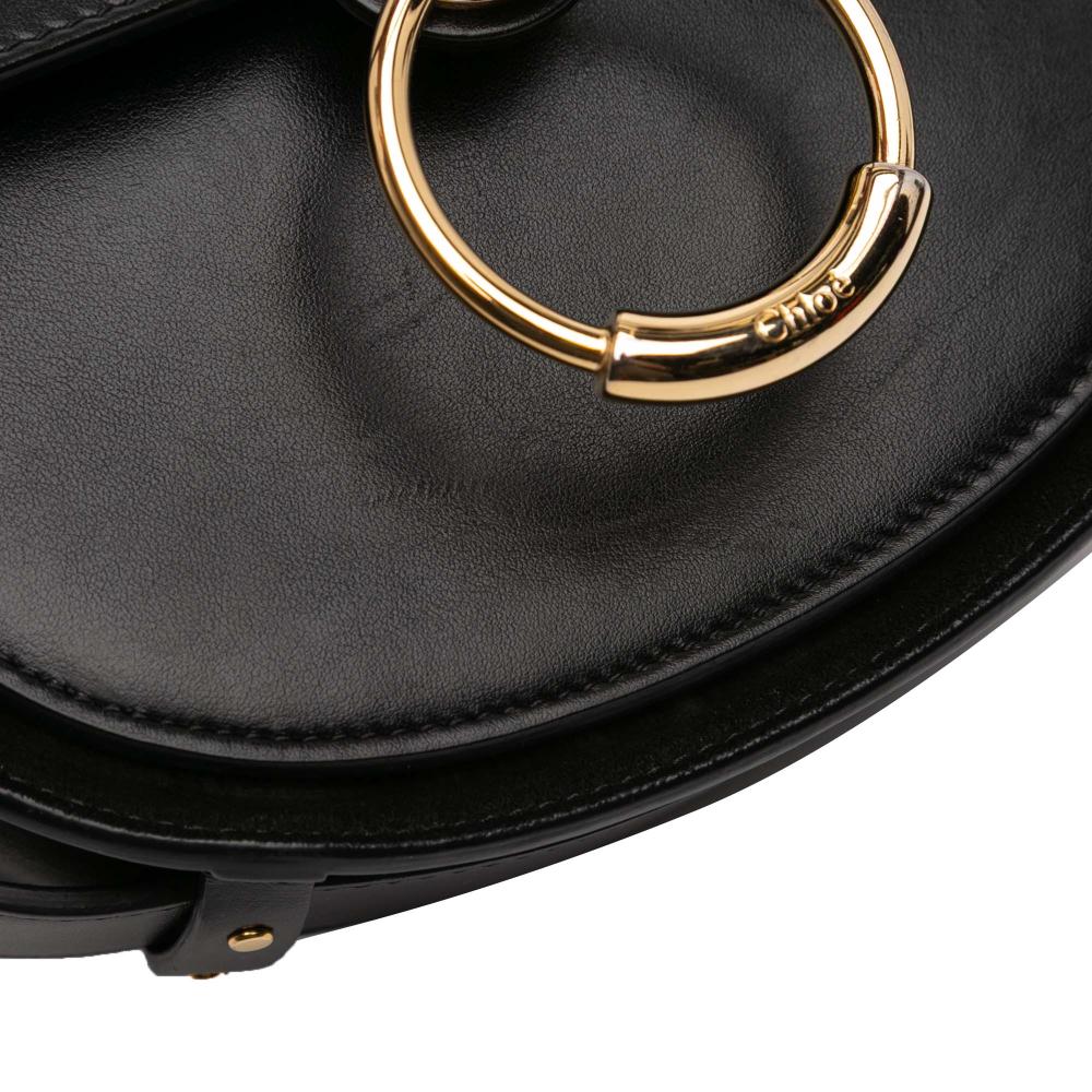 Chloé B Chloé Black Calf Leather Small Tess Satchel Italy