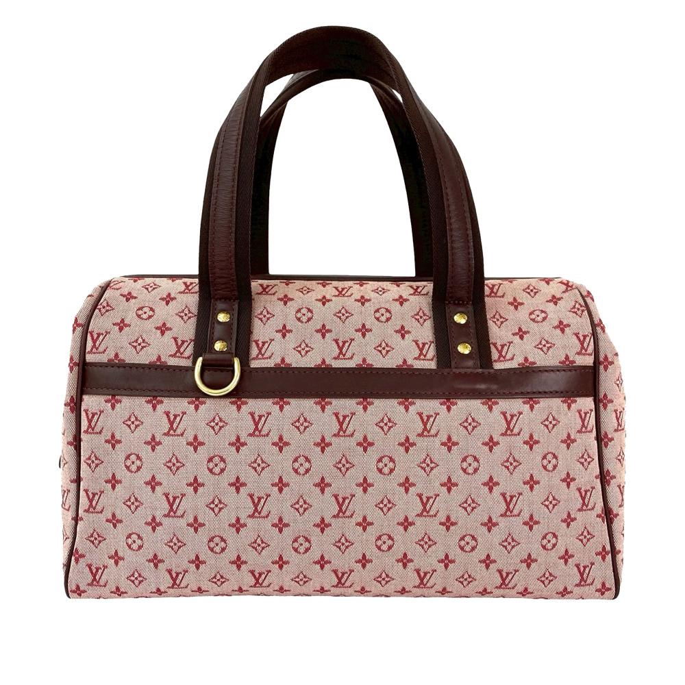 Louis Vuitton AB Louis Vuitton Red Canvas Fabric Monogram Mini Lin Josephine GM France