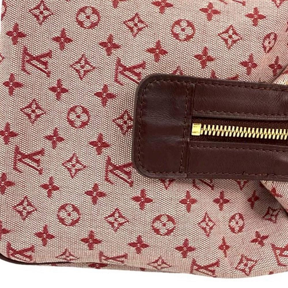 Louis Vuitton AB Louis Vuitton Red Canvas Fabric Monogram Mini Lin Josephine GM France