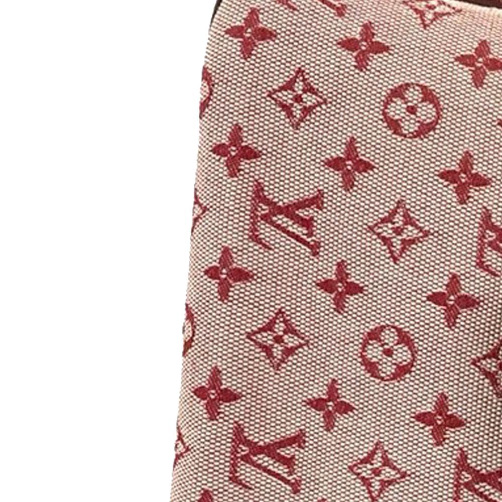 Louis Vuitton AB Louis Vuitton Red Canvas Fabric Monogram Mini Lin Josephine GM France