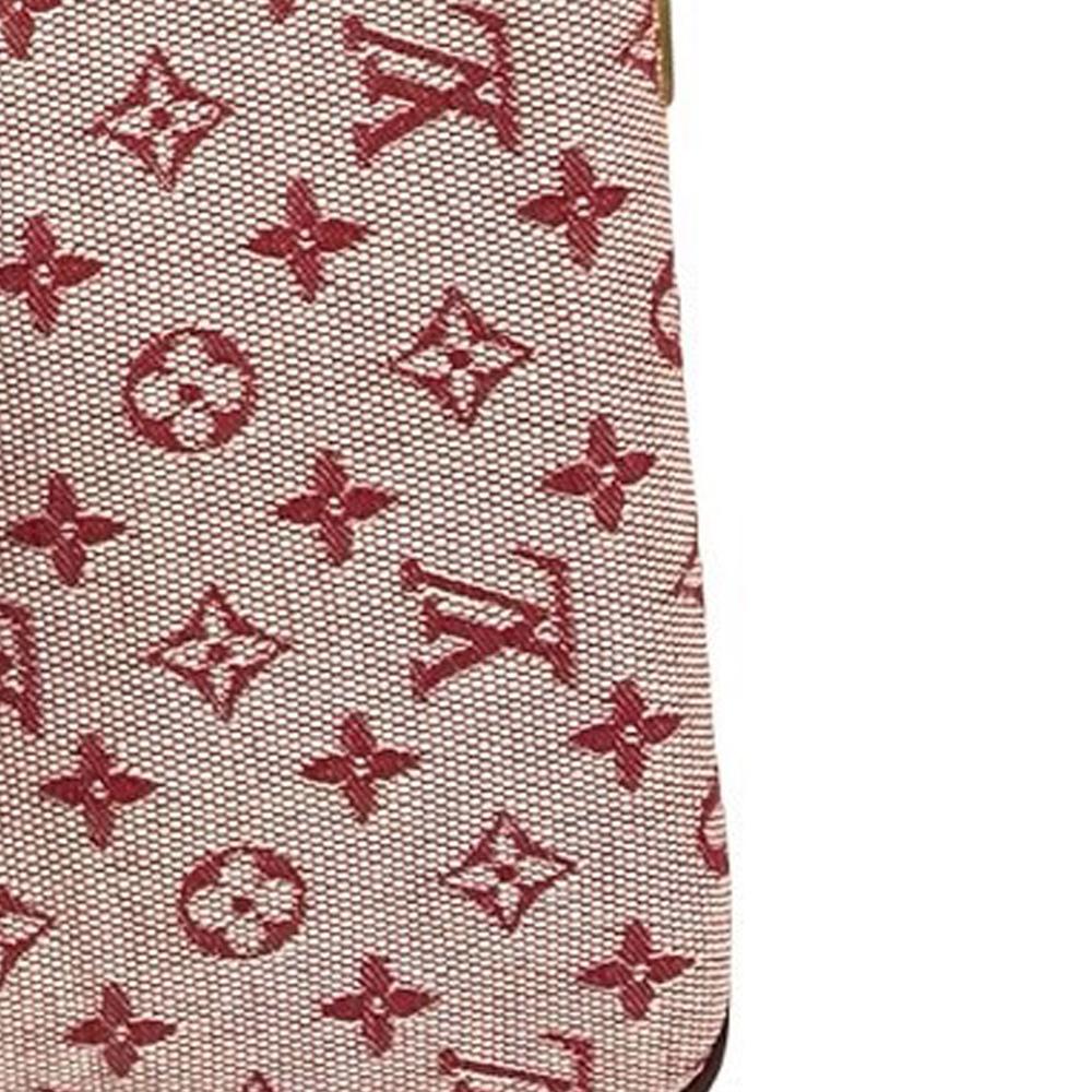 Louis Vuitton AB Louis Vuitton Red Canvas Fabric Monogram Mini Lin Josephine GM France