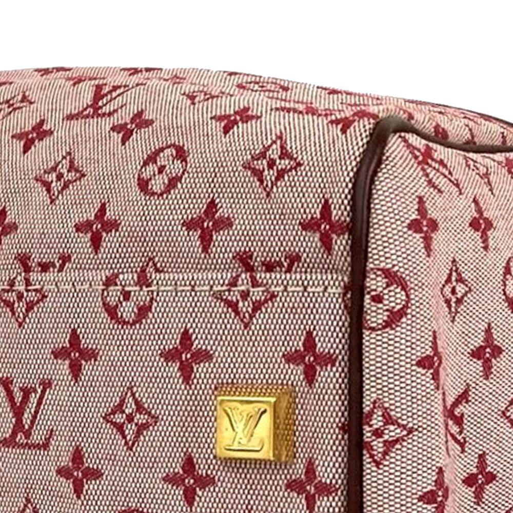 Louis Vuitton AB Louis Vuitton Red Canvas Fabric Monogram Mini Lin Josephine GM France