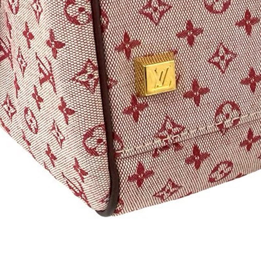 Louis Vuitton AB Louis Vuitton Red Canvas Fabric Monogram Mini Lin Josephine GM France