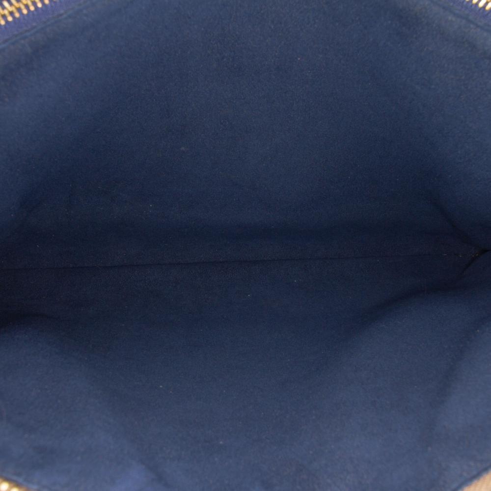 Louis Vuitton B Louis Vuitton Brown Lambskin Leather Leather Monogram Embossed Puffy Lambskin Coussin MM France