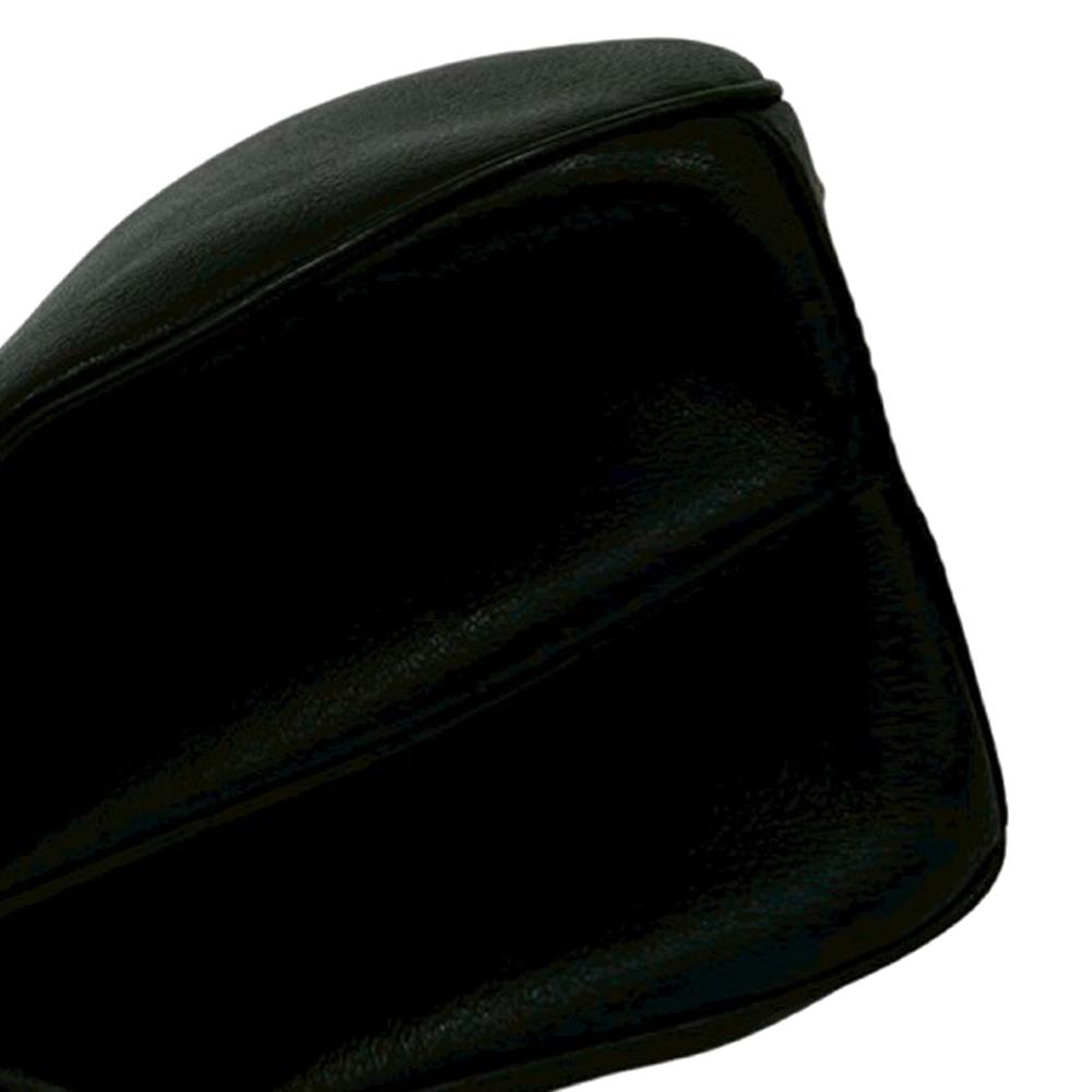 Gucci B Gucci Black Calf Leather Medium Grained skin Bamboo Lady Lock Handbag Italy