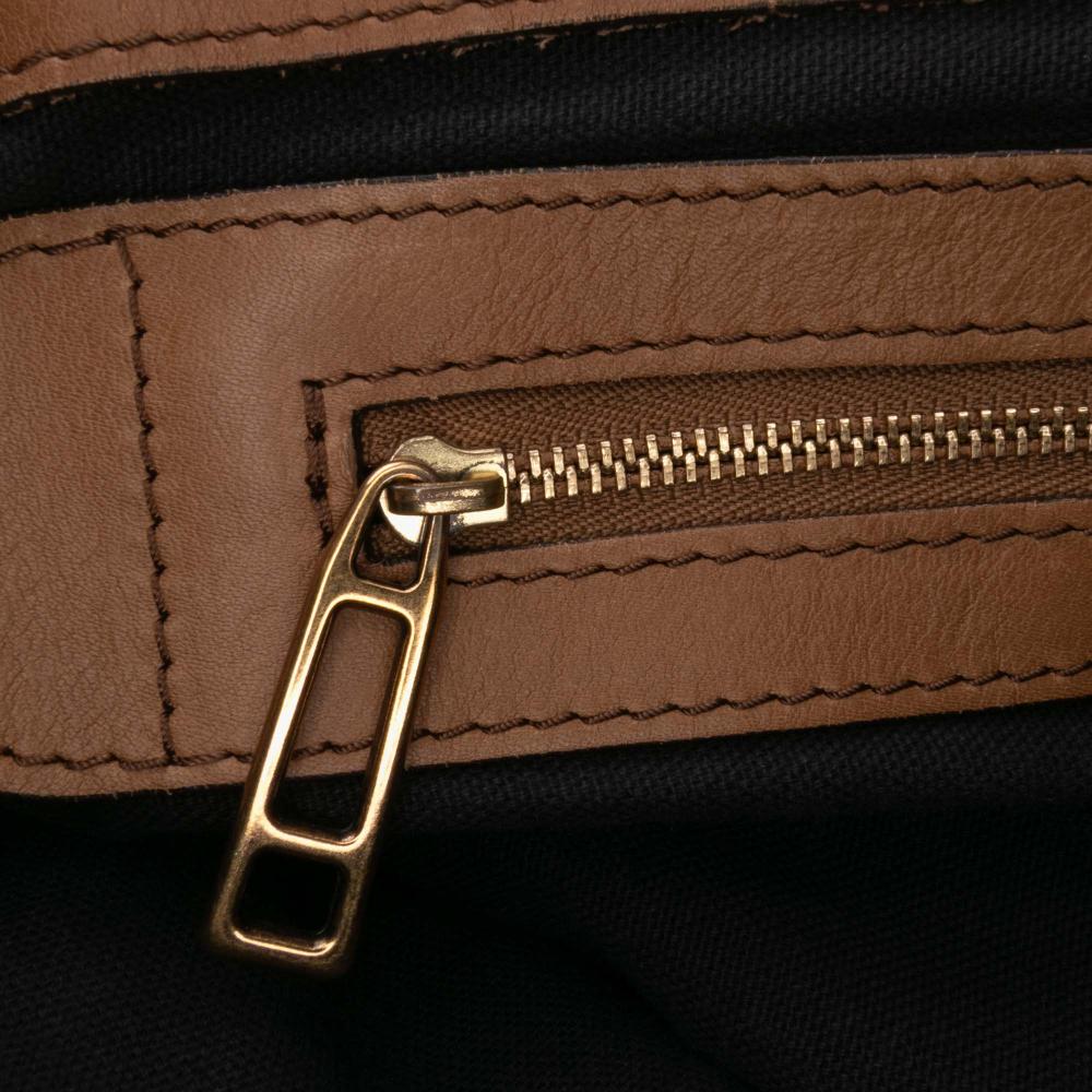 Burberry B Burberry Brown Light Brown Canvas Fabric House Check Brecon Satchel Italy