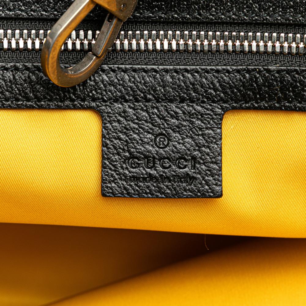 Gucci AB Gucci Yellow with Black Nylon Fabric GG Econyl Off The Grid Convertible Tote Italy