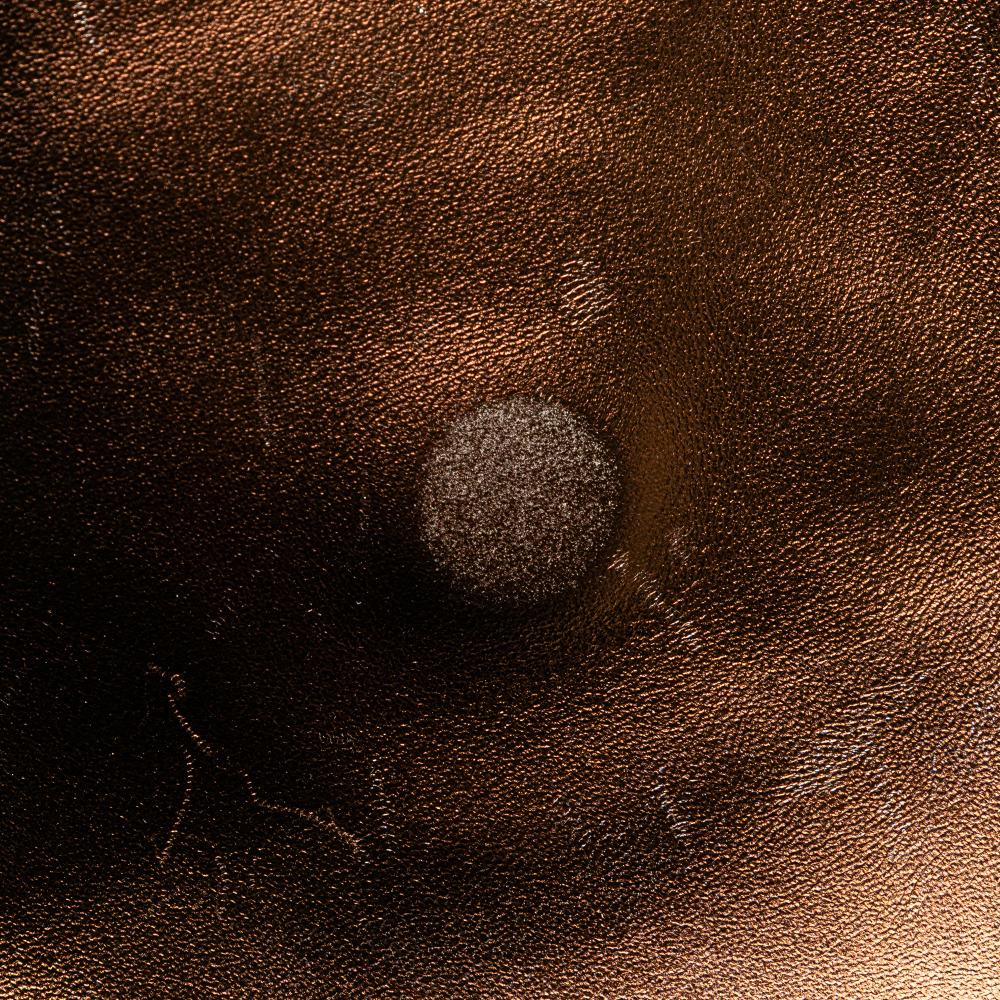 Chanel B Chanel Brown Bronze Lambskin Leather Leather Metallic Lambskin Flap Crossbody Italy