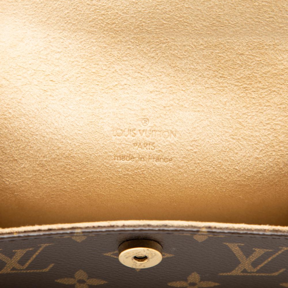 Louis Vuitton B Louis Vuitton Brown Monogram Canvas Fabric Monogram Pochette Florentine France
