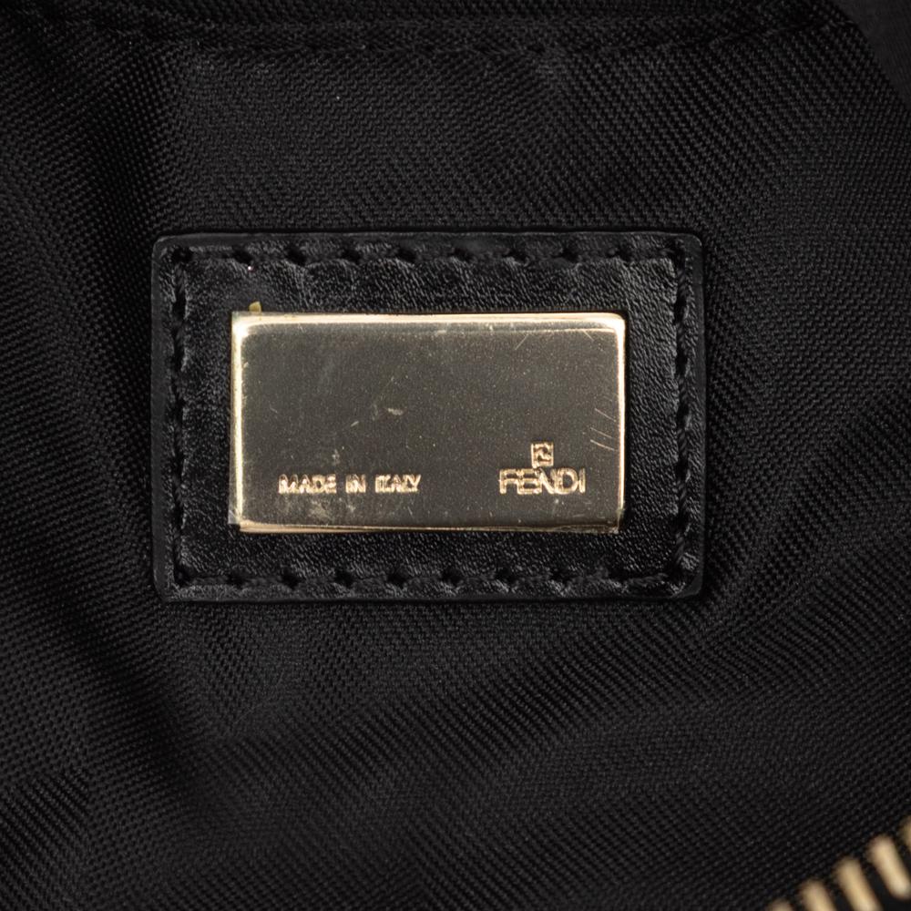 Fendi AB Fendi Brown Canvas Fabric Zucca Shoulder Bag Italy