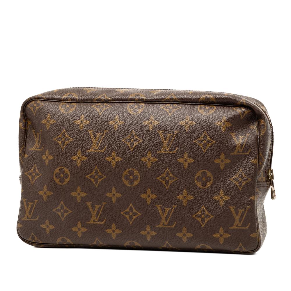 Louis Vuitton B Louis Vuitton Brown Monogram Canvas Fabric Monogram Trousse Toilette 28 France