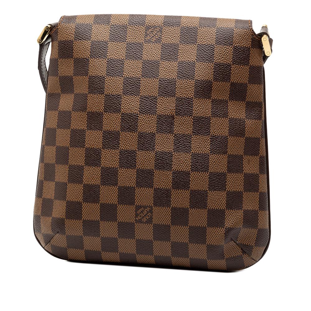 Louis Vuitton B Louis Vuitton Brown Damier Canvas Fabric Damier Ebene Musette Salsa Long Strap Spain