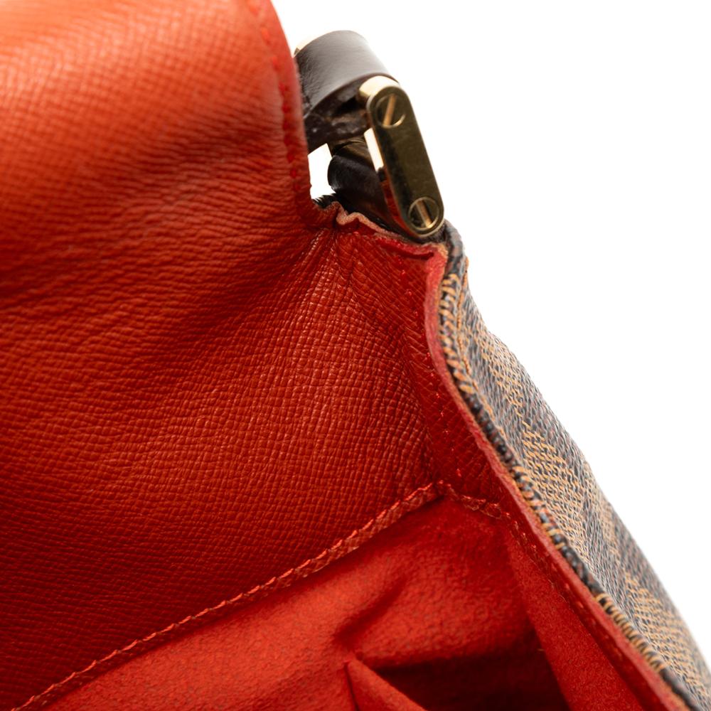 Louis Vuitton B Louis Vuitton Brown Damier Canvas Fabric Damier Ebene Musette Salsa Long Strap Spain