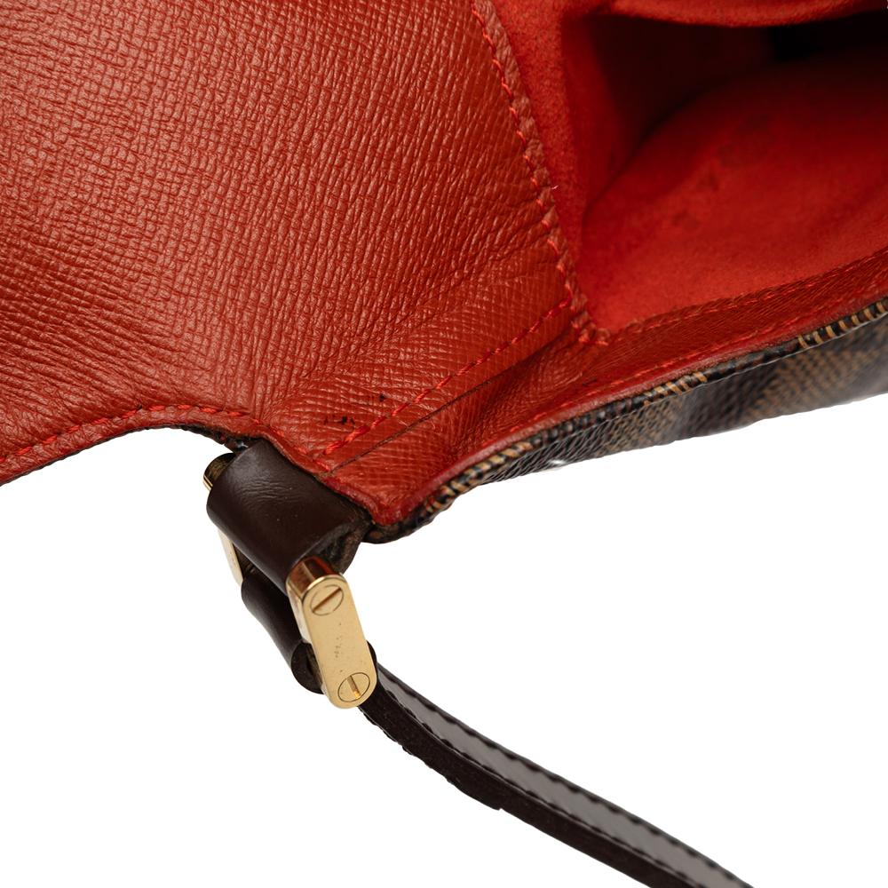 Louis Vuitton B Louis Vuitton Brown Damier Canvas Fabric Damier Ebene Musette Salsa Long Strap Spain