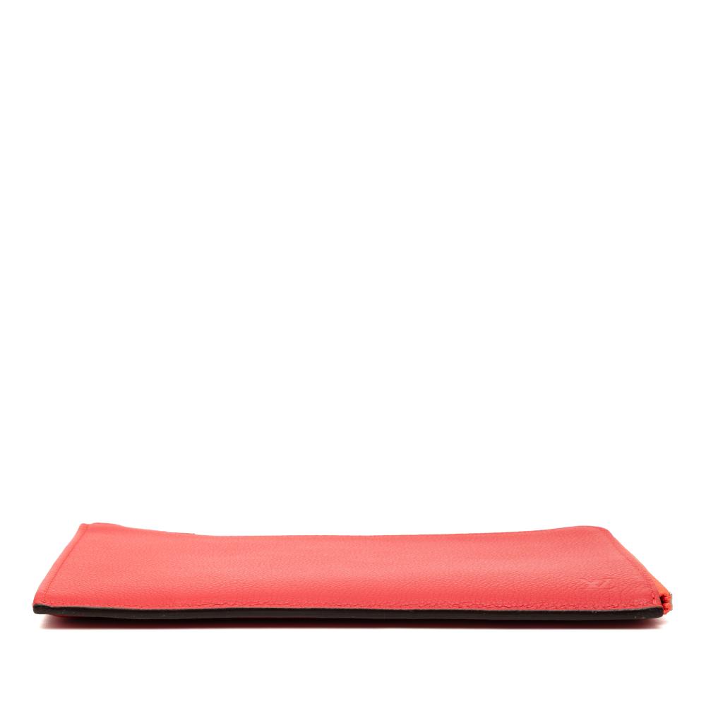 Louis Vuitton AB Louis Vuitton Red Calf Leather Taurillon Pochette Jour PM Italy