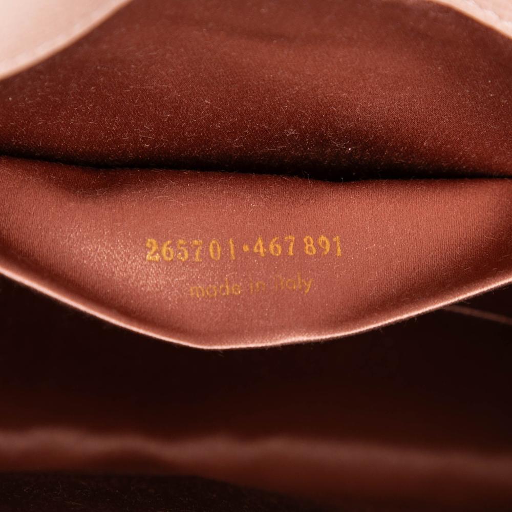 Saint Laurent B Saint Laurent Brown Beige Calf Leather Textured Chyc Ligne Clutch Italy