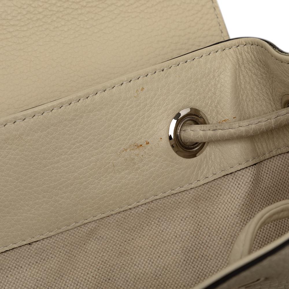 Gucci B Gucci White Calf Leather Bamboo Tassel Backpack Italy