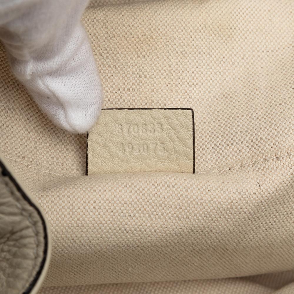 Gucci B Gucci White Calf Leather Bamboo Tassel Backpack Italy