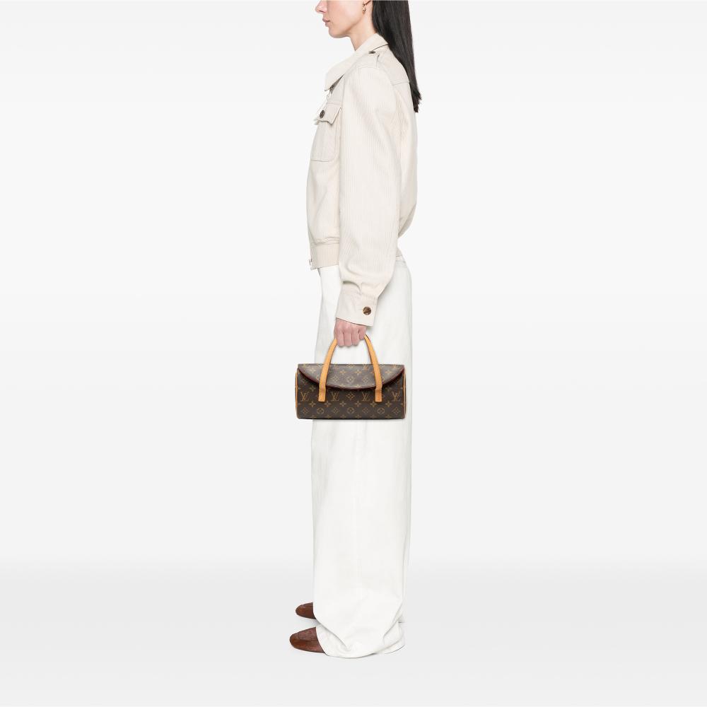 Louis Vuitton B Louis Vuitton Brown Monogram Canvas Fabric Monogram Sonatine France