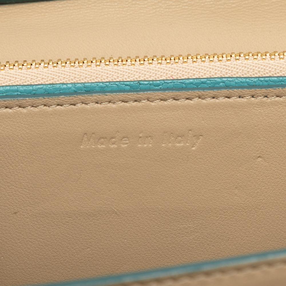 Celine B Celine Blue Peacock Calf Leather Medium skin Classic Box Italy