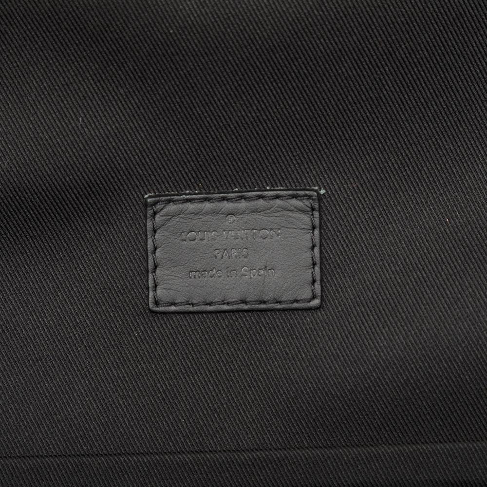 Louis Vuitton B Louis Vuitton Black Calf Leather Damier Infini Campus Backpack Spain