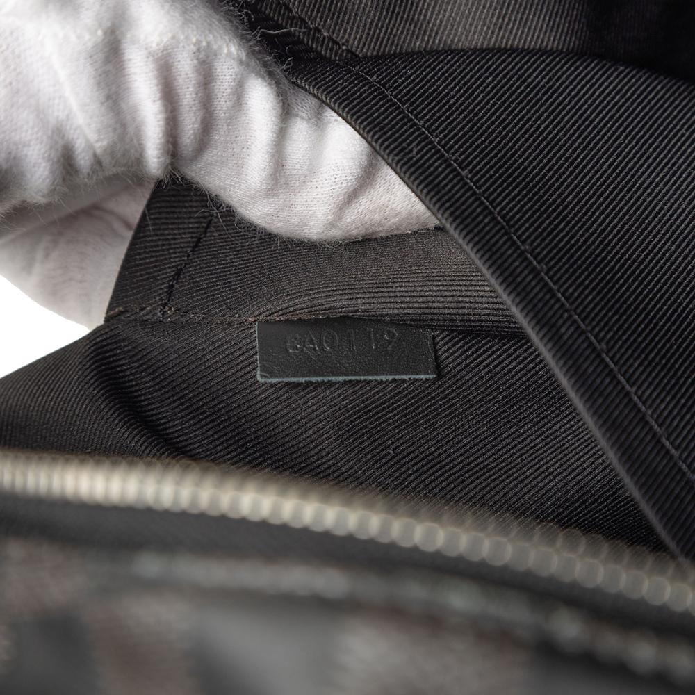 Louis Vuitton B Louis Vuitton Black Calf Leather Damier Infini Campus Backpack Spain