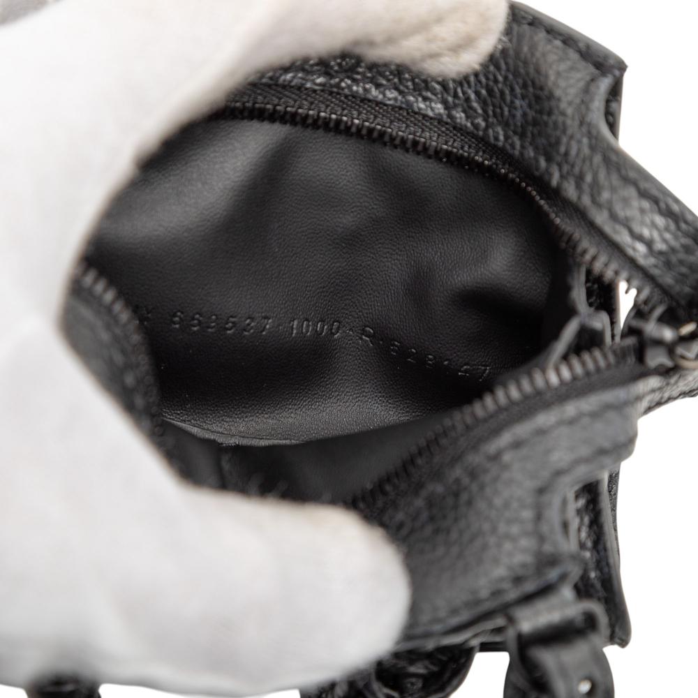 Balenciaga AB Balenciaga Black Calf Leather Super Nano Grained skin Neo Classic City Satchel Italy