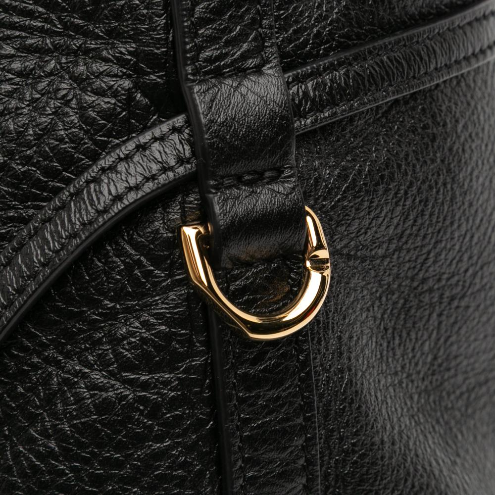 Givenchy AB Givenchy Black Calf Leather Medium Voyou Chain Crossbody Italy