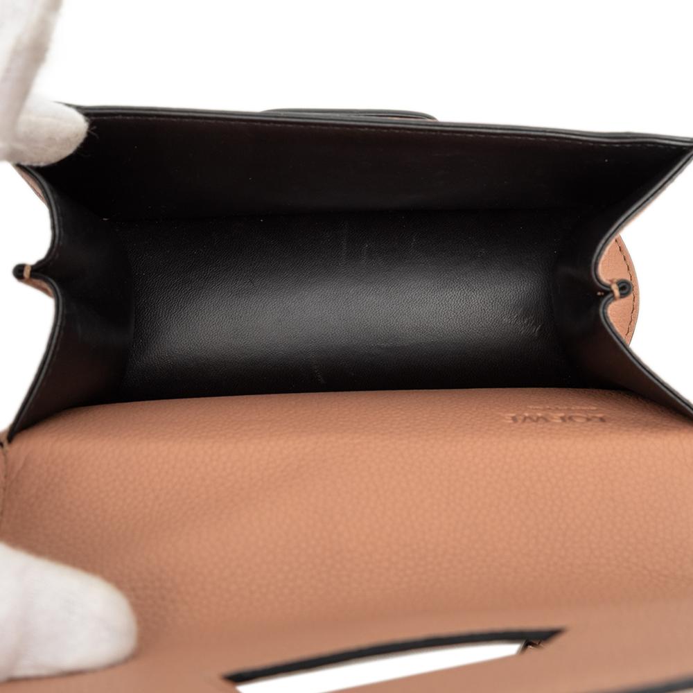 Loewe B LOEWE Brown Nude Calf Leather Mini Grained skin Barcelona Crossbody Spain