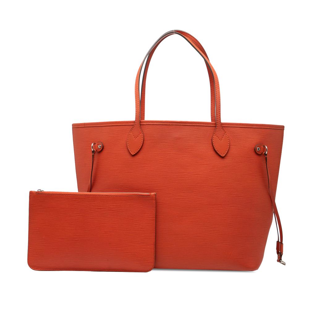 Louis Vuitton B Louis Vuitton Orange Epi Leather Leather Epi Neverfull MM France