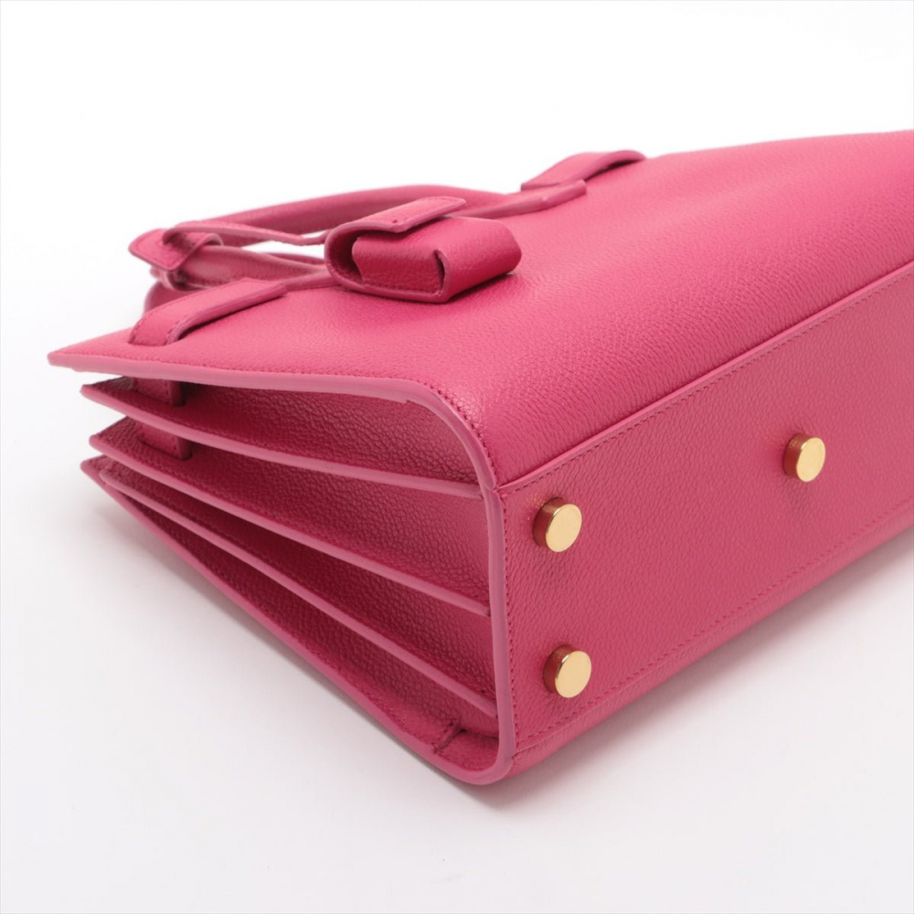 Saint Laurent Sac De Jour Nano MF 2-Ways Tote Bag Pink