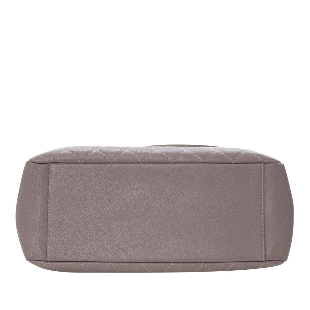 Chanel B Chanel Gray Caviar Leather Leather Caviar Grand Shopping Tote France