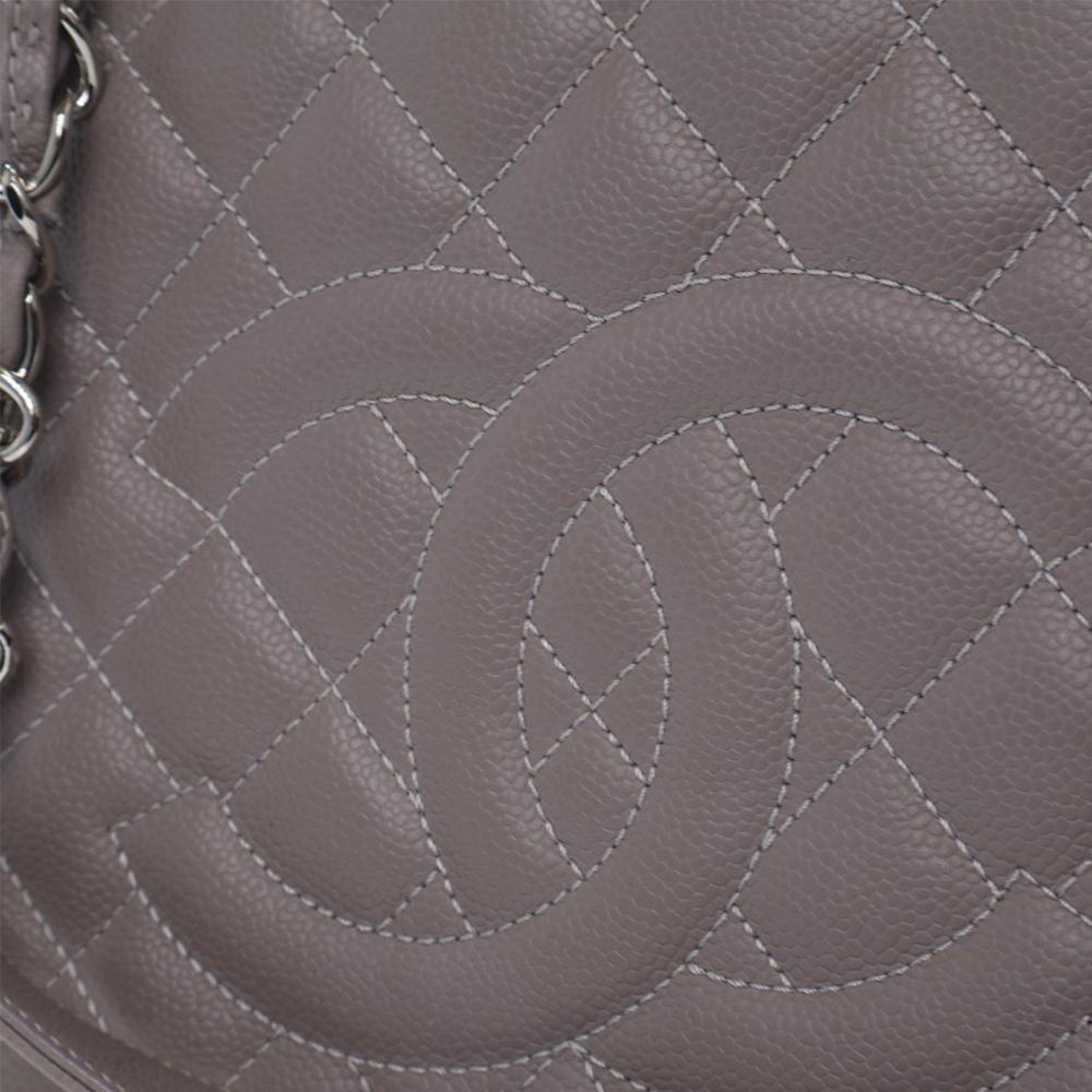 Chanel B Chanel Gray Caviar Leather Leather Caviar Grand Shopping Tote France
