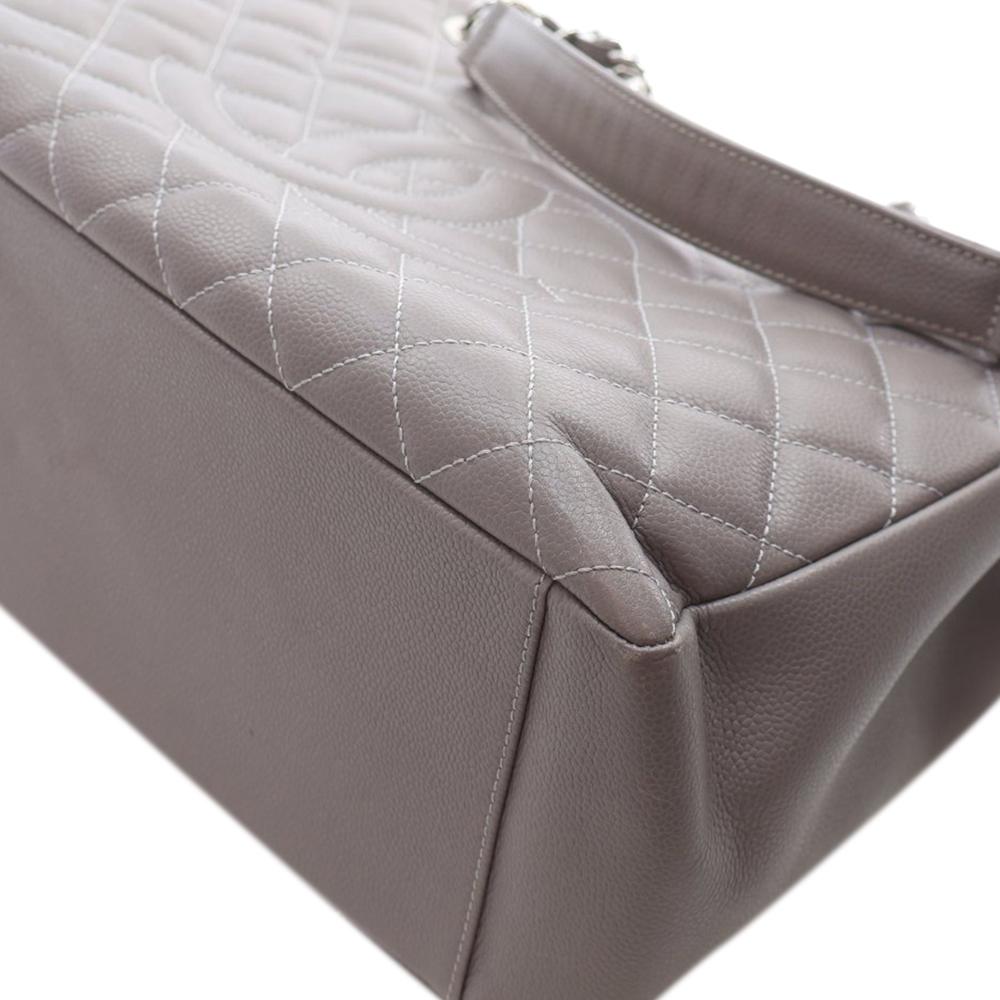 Chanel B Chanel Gray Caviar Leather Leather Caviar Grand Shopping Tote France
