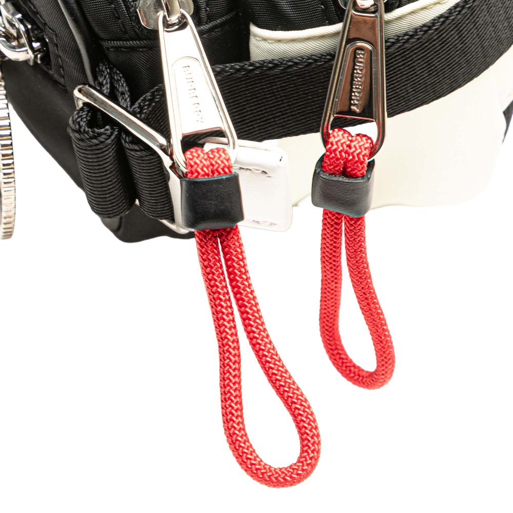 Burberry AB Burberry Black Nylon Fabric Cannon Utility Belt Bag Italy