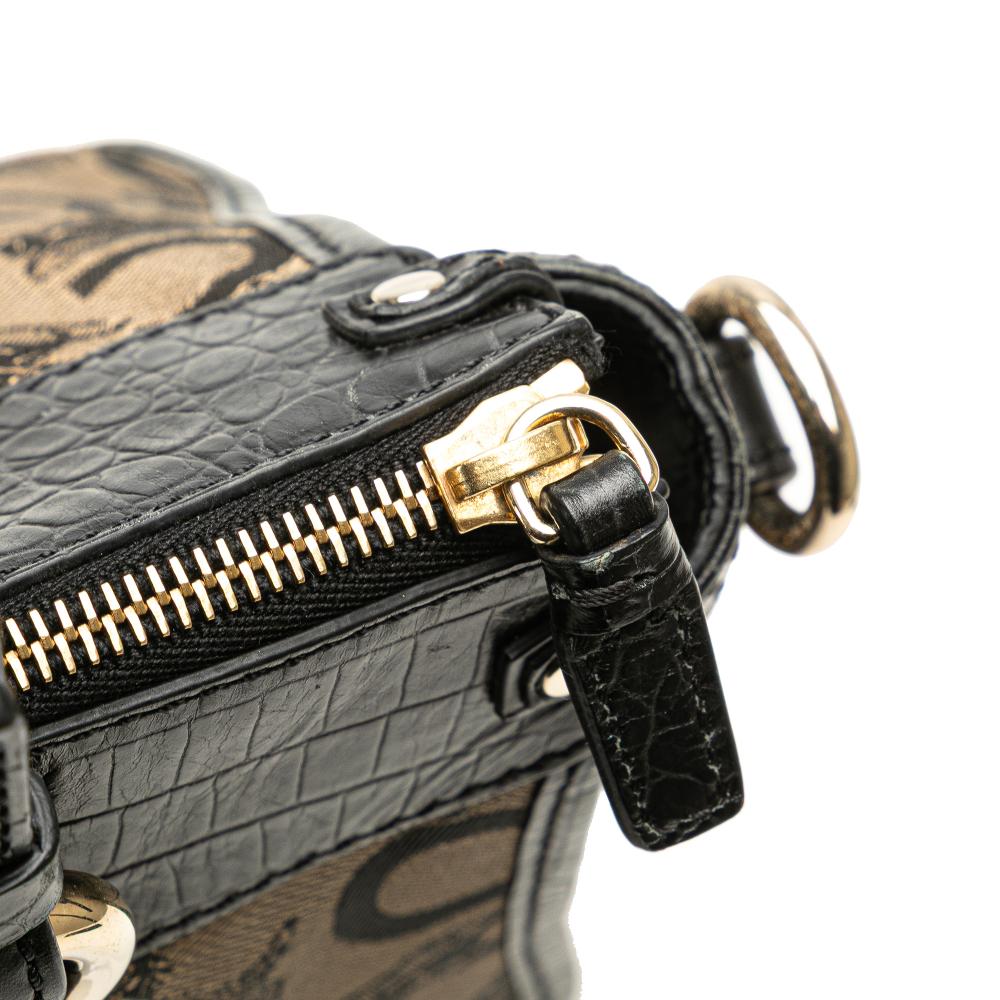 Celine B Celine Brown Light Brown Canvas Fabric C Carriage Satchel China