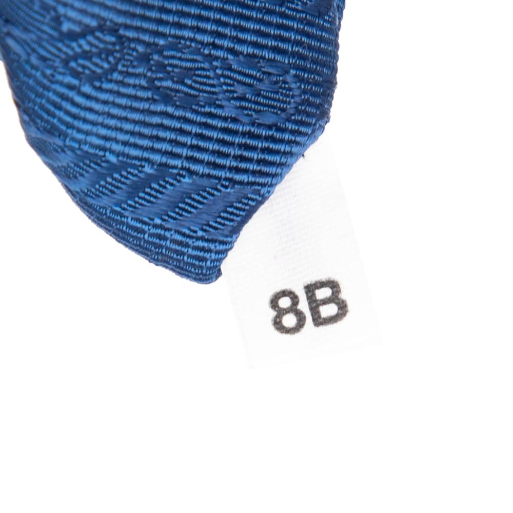 Prada B Prada Blue Nylon Fabric Tessuto Satchel Italy