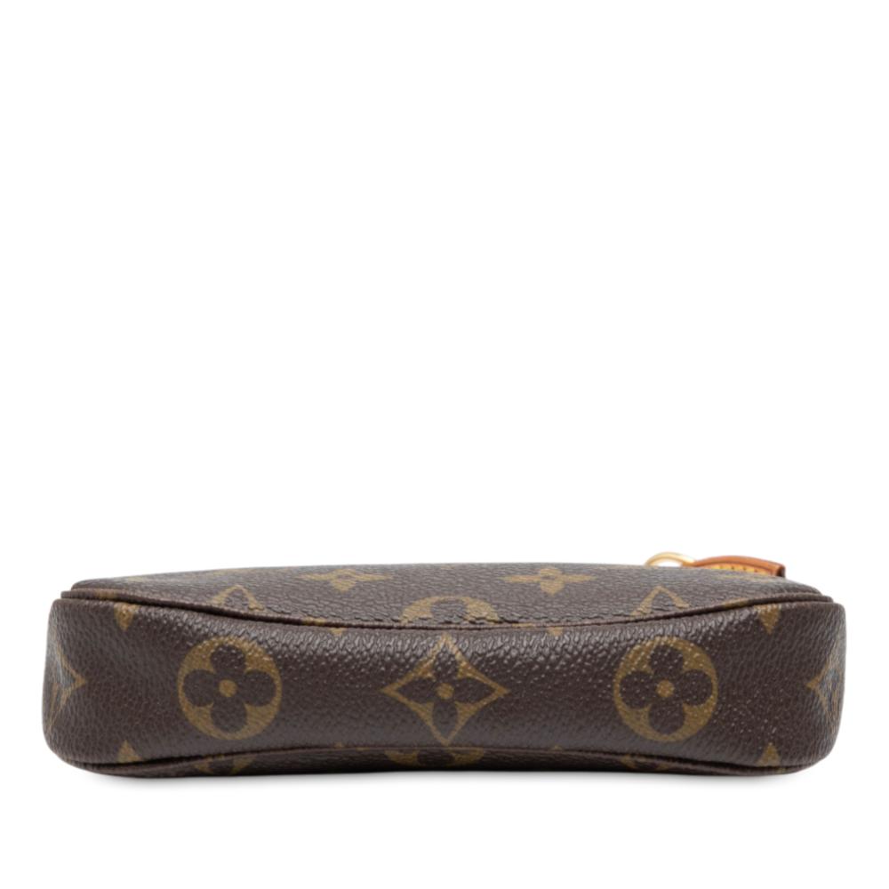 Louis Vuitton AB Louis Vuitton Brown Monogram Canvas Fabric Monogram Mini Pochette Accessoires France