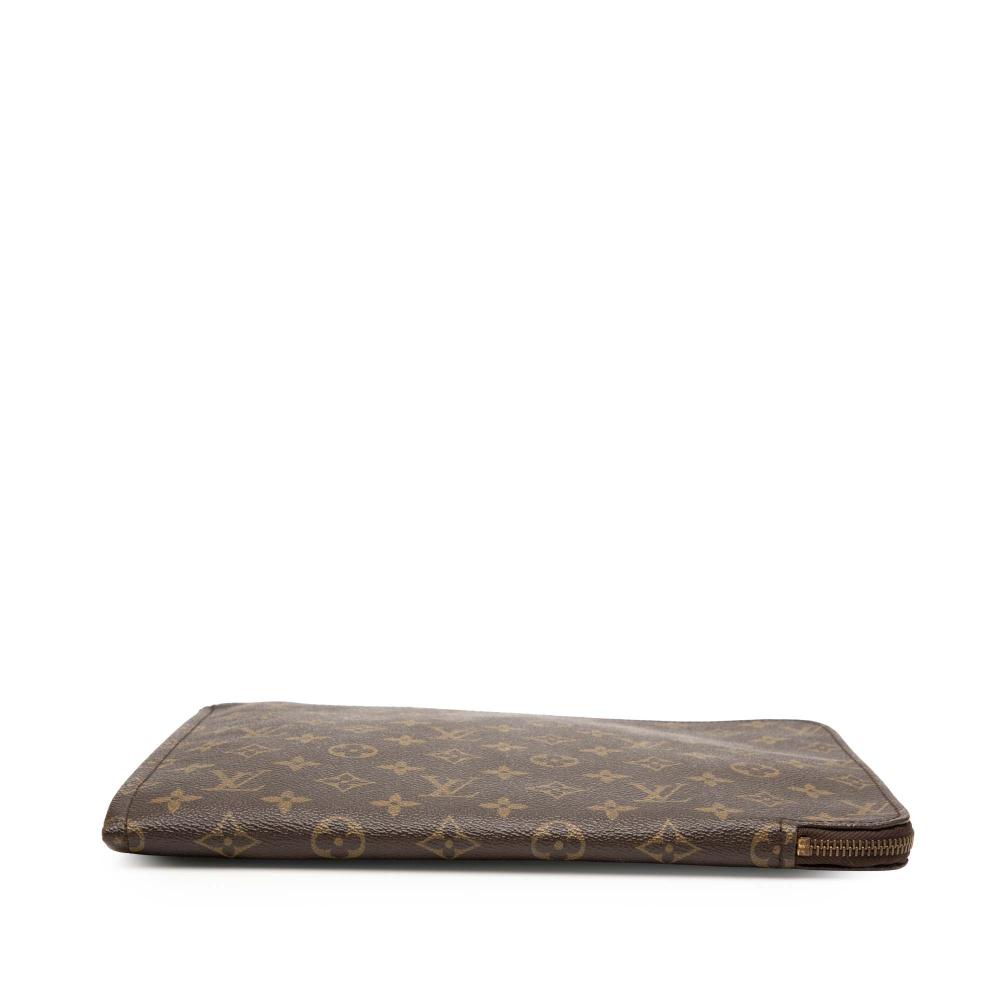Louis Vuitton B Louis Vuitton Brown Monogram Canvas Fabric Monogram Poche Documents Portfolio 30 France