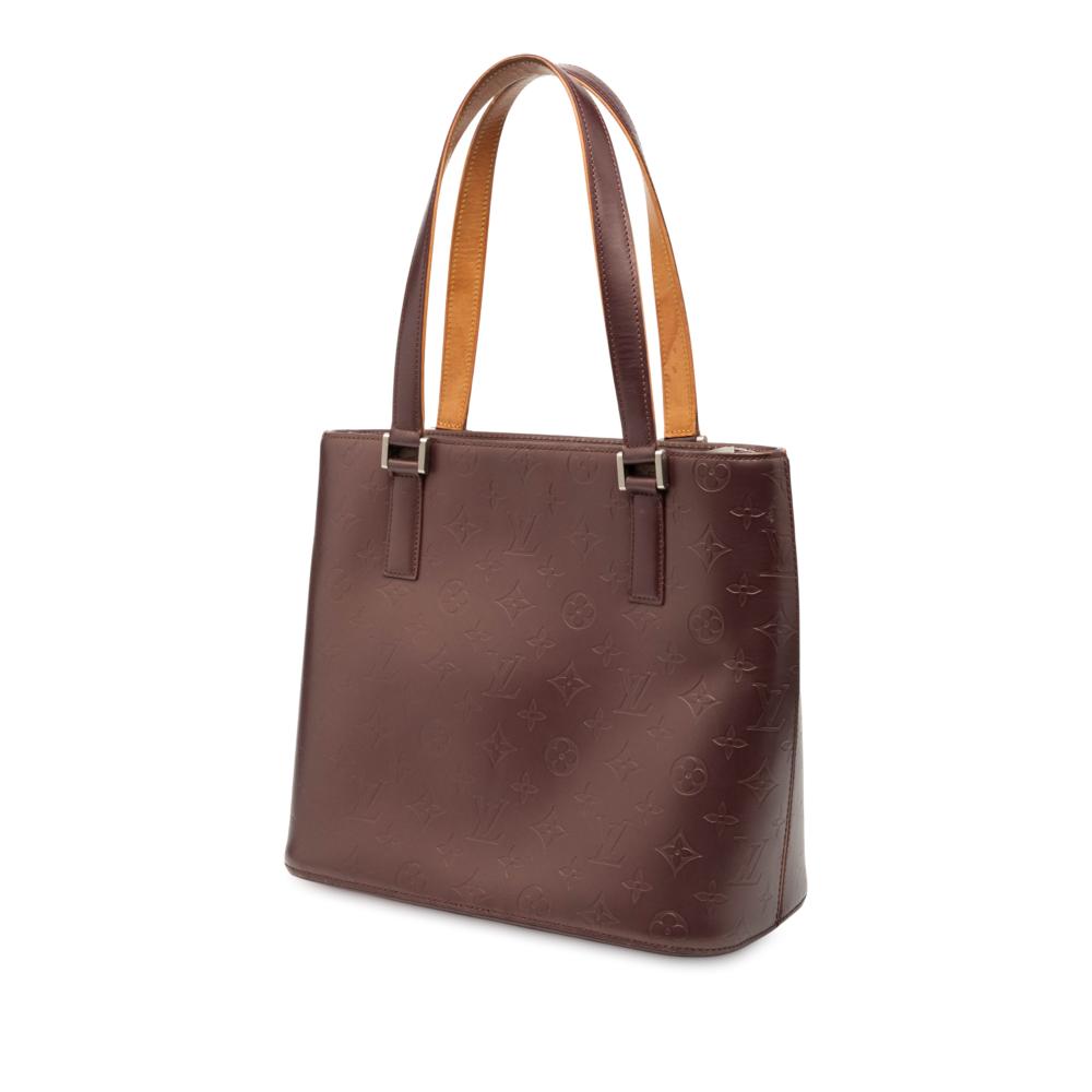 Louis Vuitton B Louis Vuitton Red Burgundy Calf Leather Monogram Mat Stockton Spain