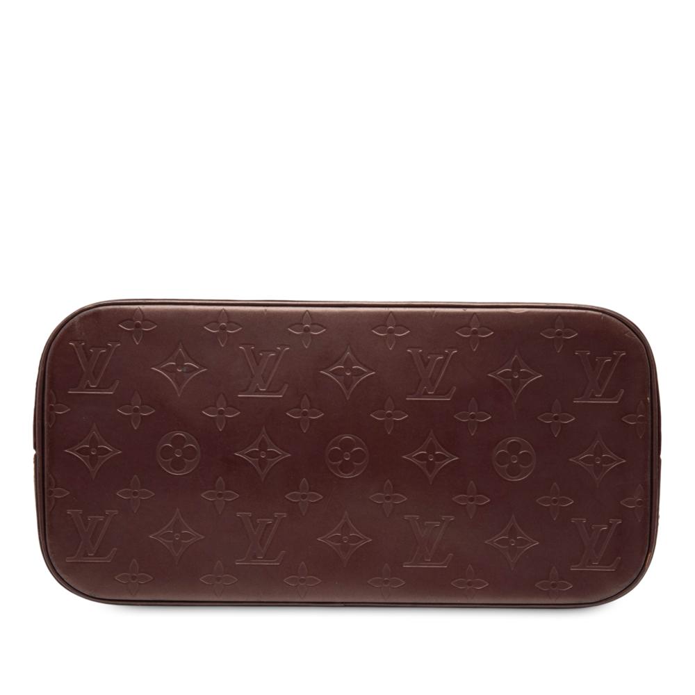 Louis Vuitton B Louis Vuitton Red Burgundy Calf Leather Monogram Mat Stockton Spain