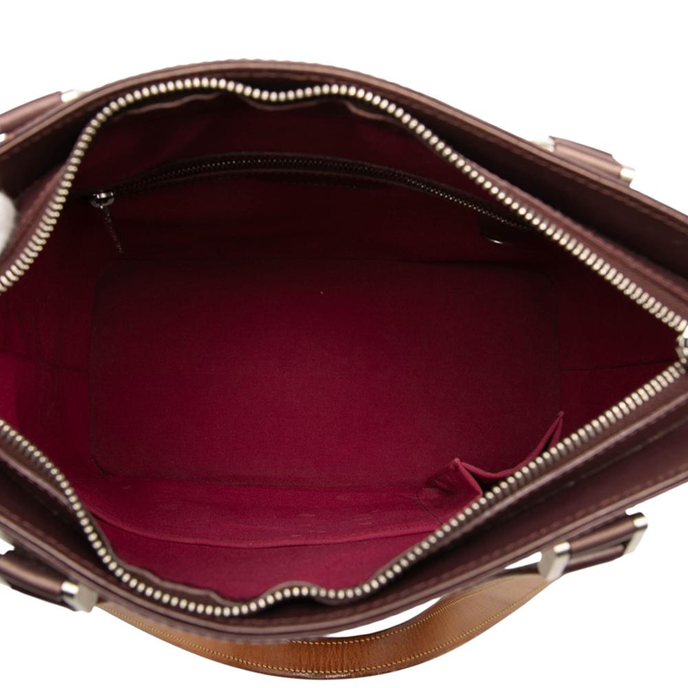 Louis Vuitton B Louis Vuitton Red Burgundy Calf Leather Monogram Mat Stockton Spain