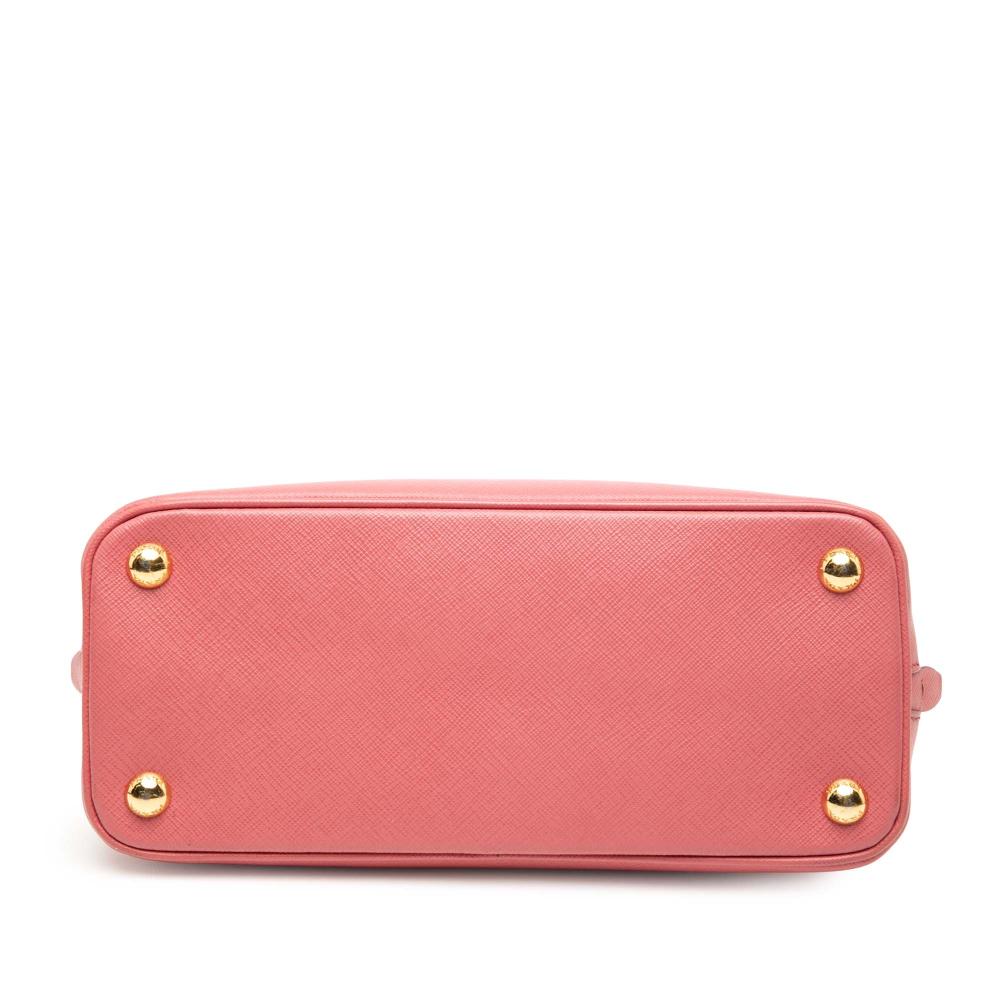 Prada B Prada Pink Saffiano Leather Small Lux Promenade Satchel Italy