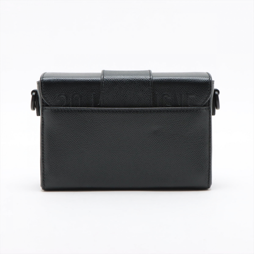 Christian Dior 30 Montaigne Box Leather 3-Ways Crossbody Black