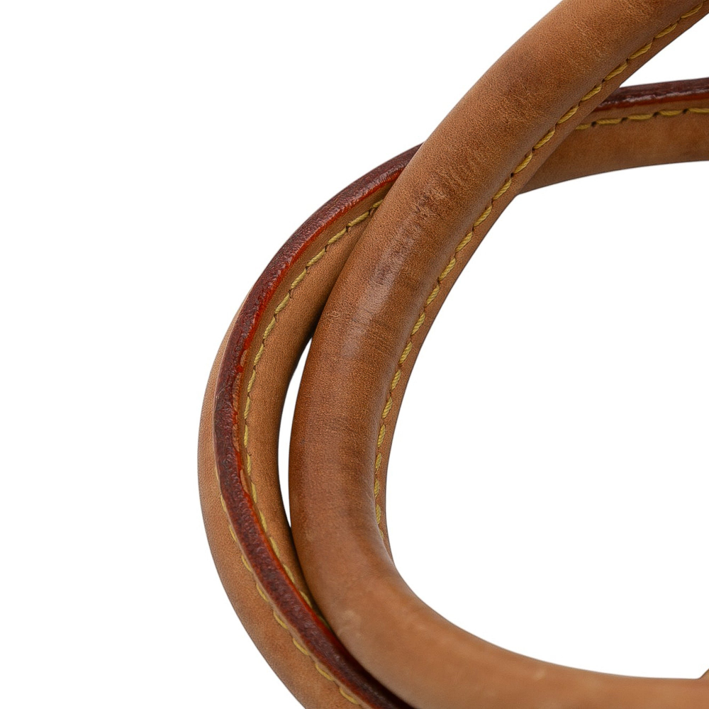 Louis Vuitton Speedy 30 Canvas Vintage Trunk Handbag Damier Azur