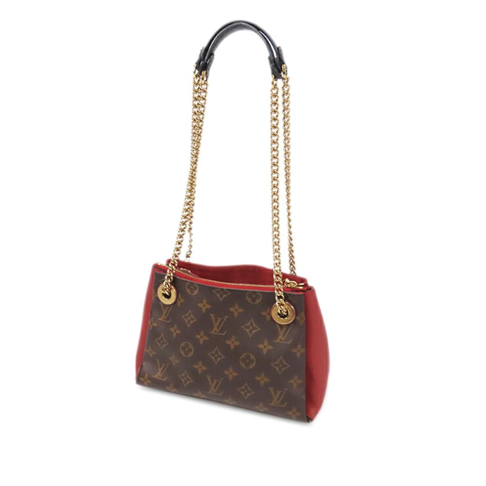 Louis Vuitton B Louis Vuitton Brown with Red Monogram Canvas Canvas Monogram Surene BB France