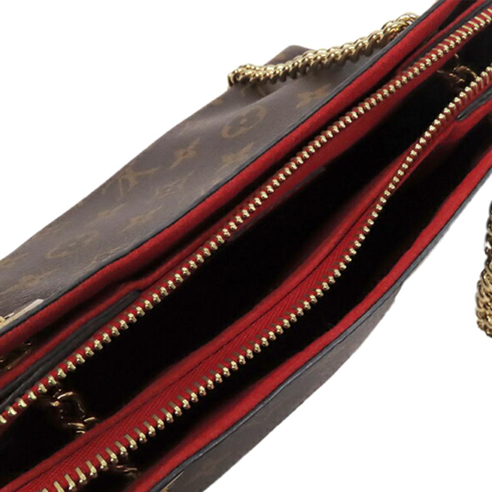 Louis Vuitton B Louis Vuitton Brown with Red Monogram Canvas Canvas Monogram Surene BB France